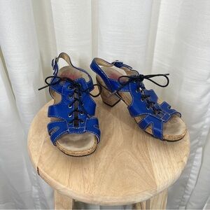 Wally Bright Blue Sandals